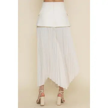 Asymmetric Pleated Slit SKIRT