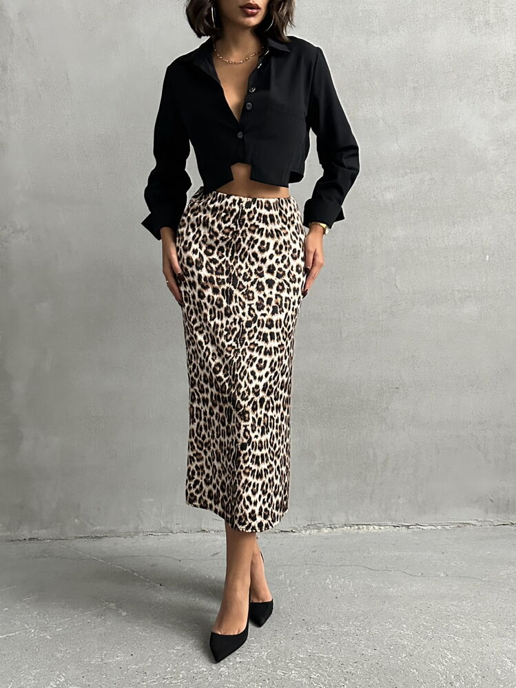 Leopard Pattern Skirt