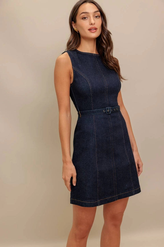 A Denim Mini Dress