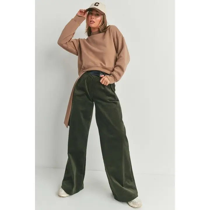 Wide Leg Relaxed Fit Pants