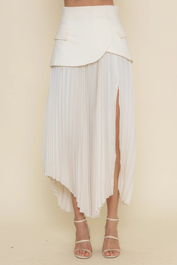 Asymmetric Pleated Slit SKIRT